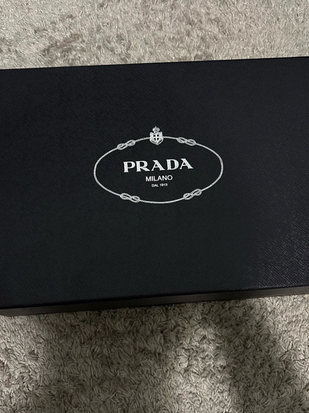 Prada Black Leather Lug-Sole Slip-On Loafers